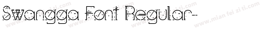 Swangga Font Regular字体转换